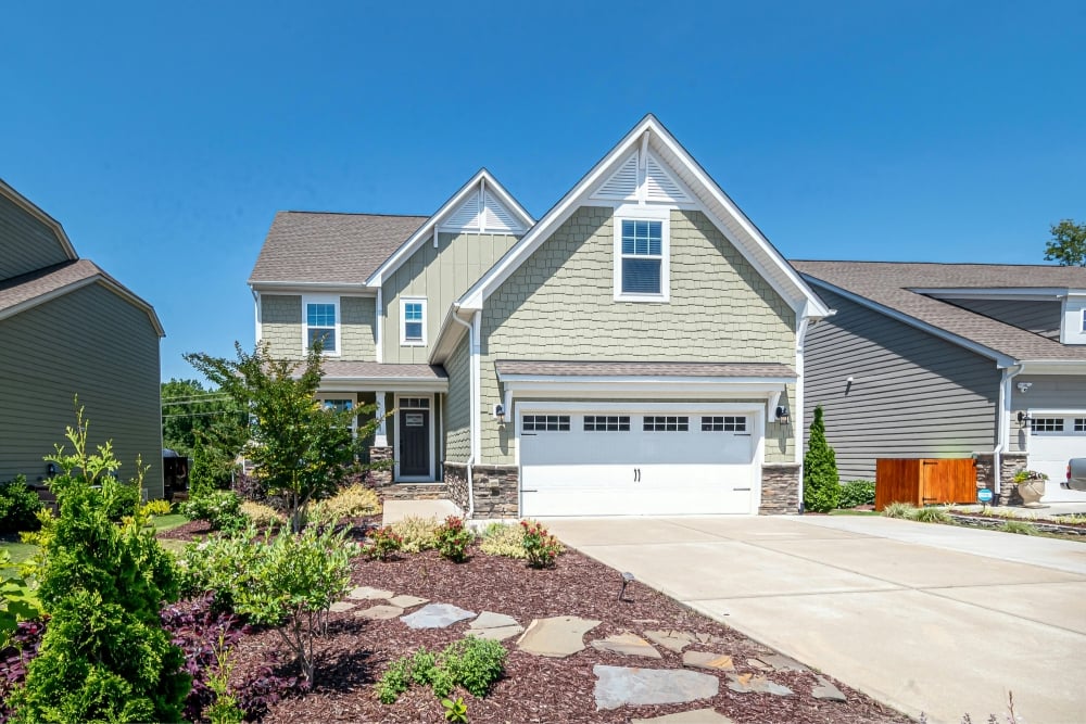 Modern two-storey suburban home with double garage