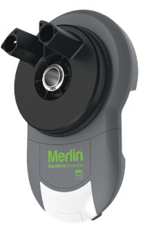 Merlin garage door motor with smart design.