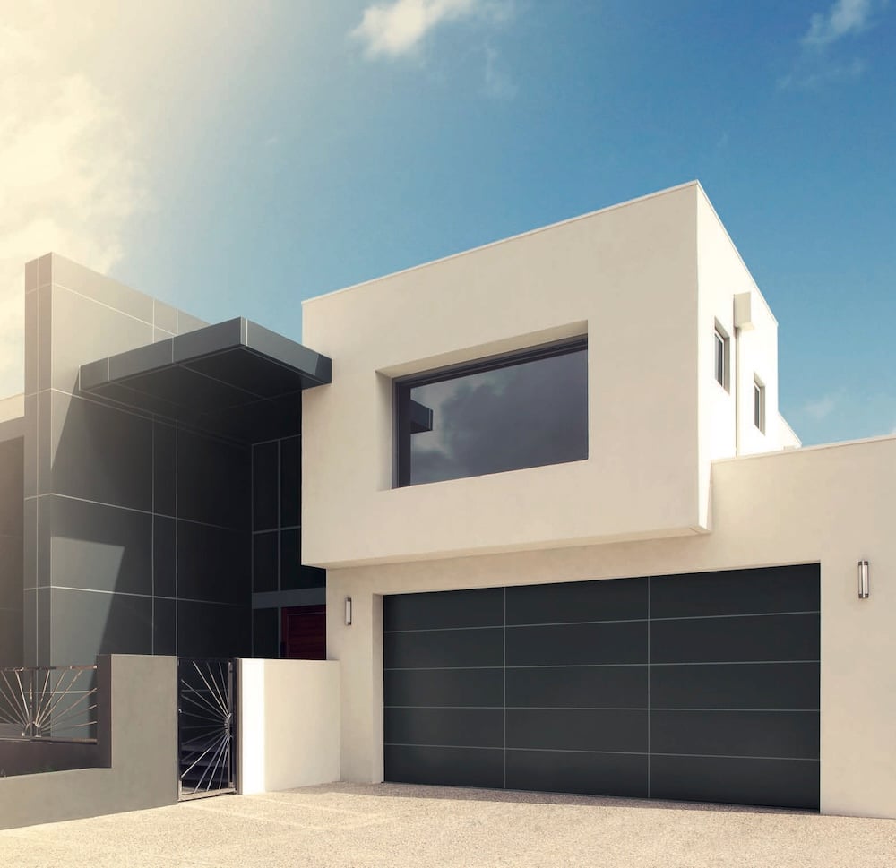 Gliderol Selections Series garage door on modern home exterior