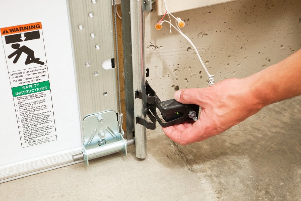 garage door safety sensor alignment