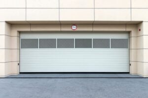 Strata building garage with sectional door, Newcastle NSW
