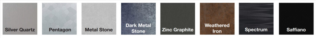 UniCoteLux Architectural Series colour range for sectional garage doors